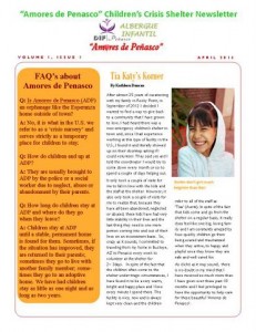 Friends of Amores newsletter