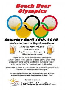 Beach Beer Oympics Poster